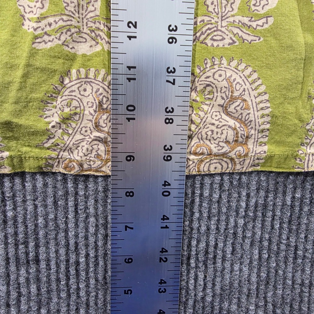 Utsa Westside Womens Green Paisley Cotton Kurta Tunic Dress Size L 300918712004 - Picture 2 of 6